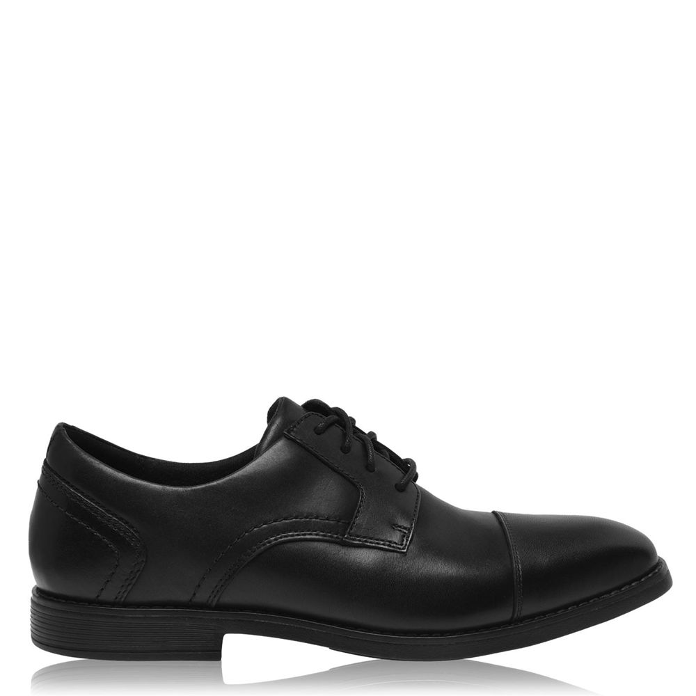 Rockport Men's Slayer Footwear Dress Shoes - Black - USA (7468GSTCZ)